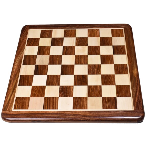 21 Large Chess board - Golden Rosewood & Maple - Algebraic Notations –  royalchessmall