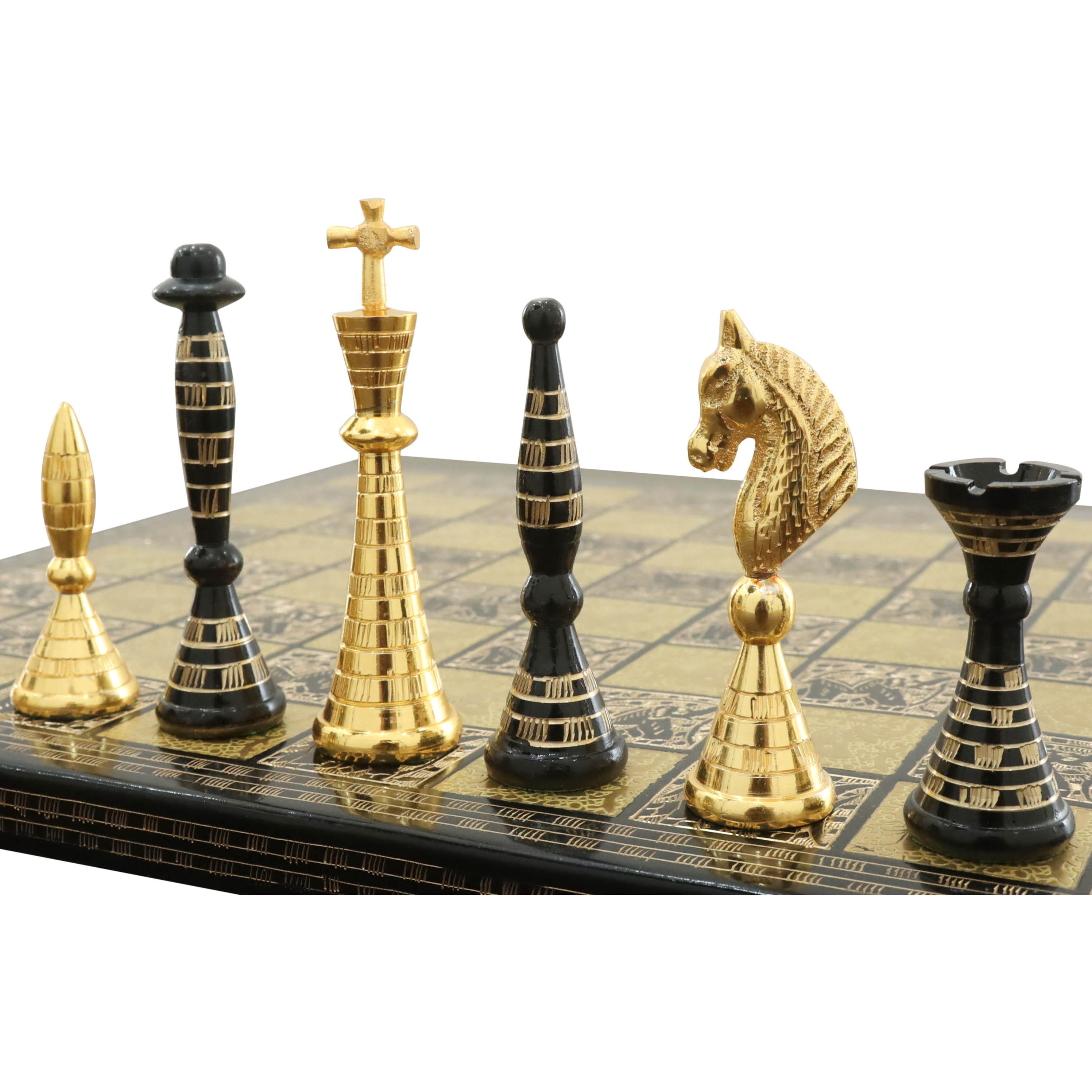 3.9 Craftsman Series Staunton Chess Pieces Only Set - Triple weighted  Ebony Wood – royalchessmall