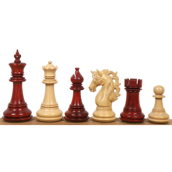 4.6 Spartacus Luxury Staunton Chess Pieces Only Set Bud 