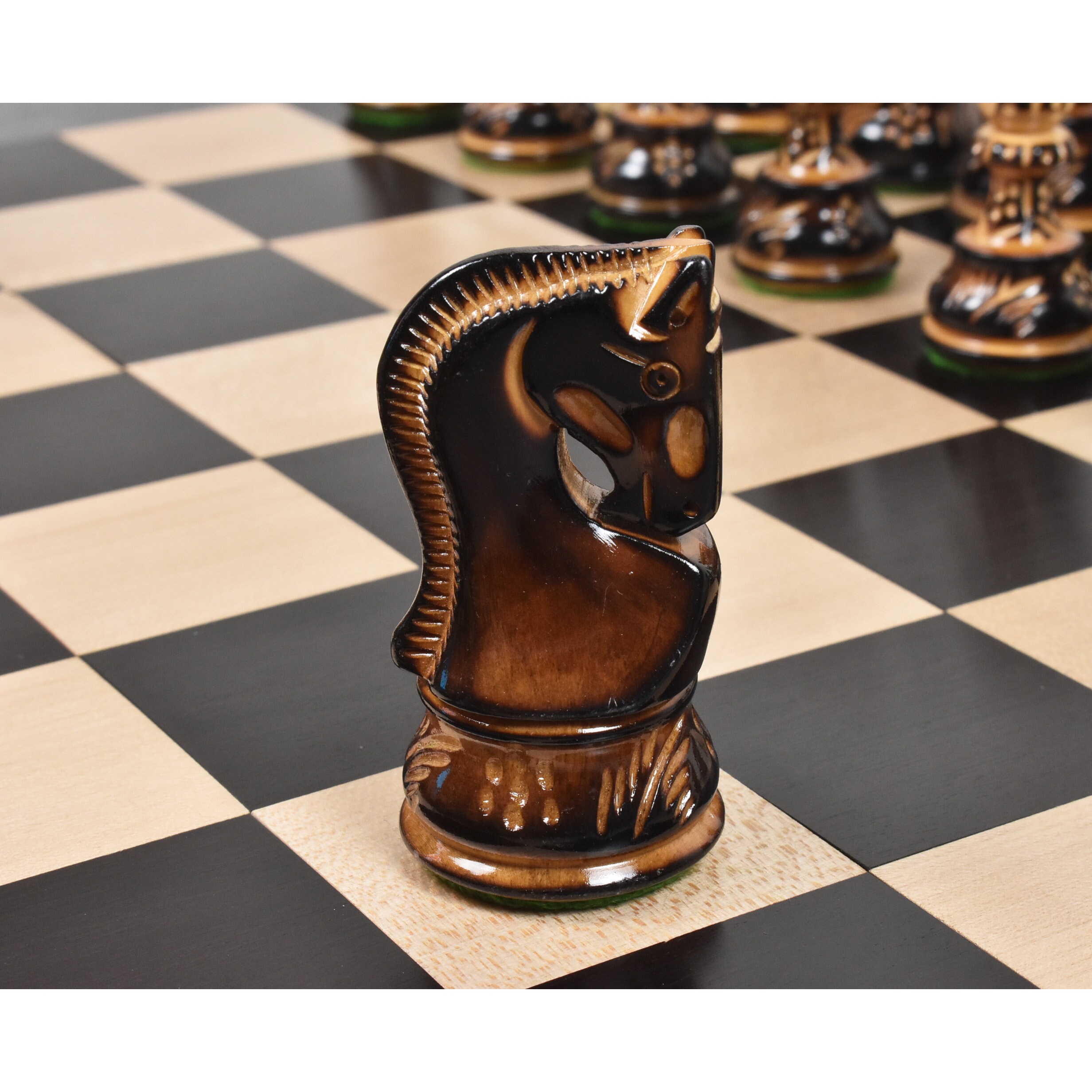 Heirloom Burnt Finish Grandmaster Chess Set – Chess House