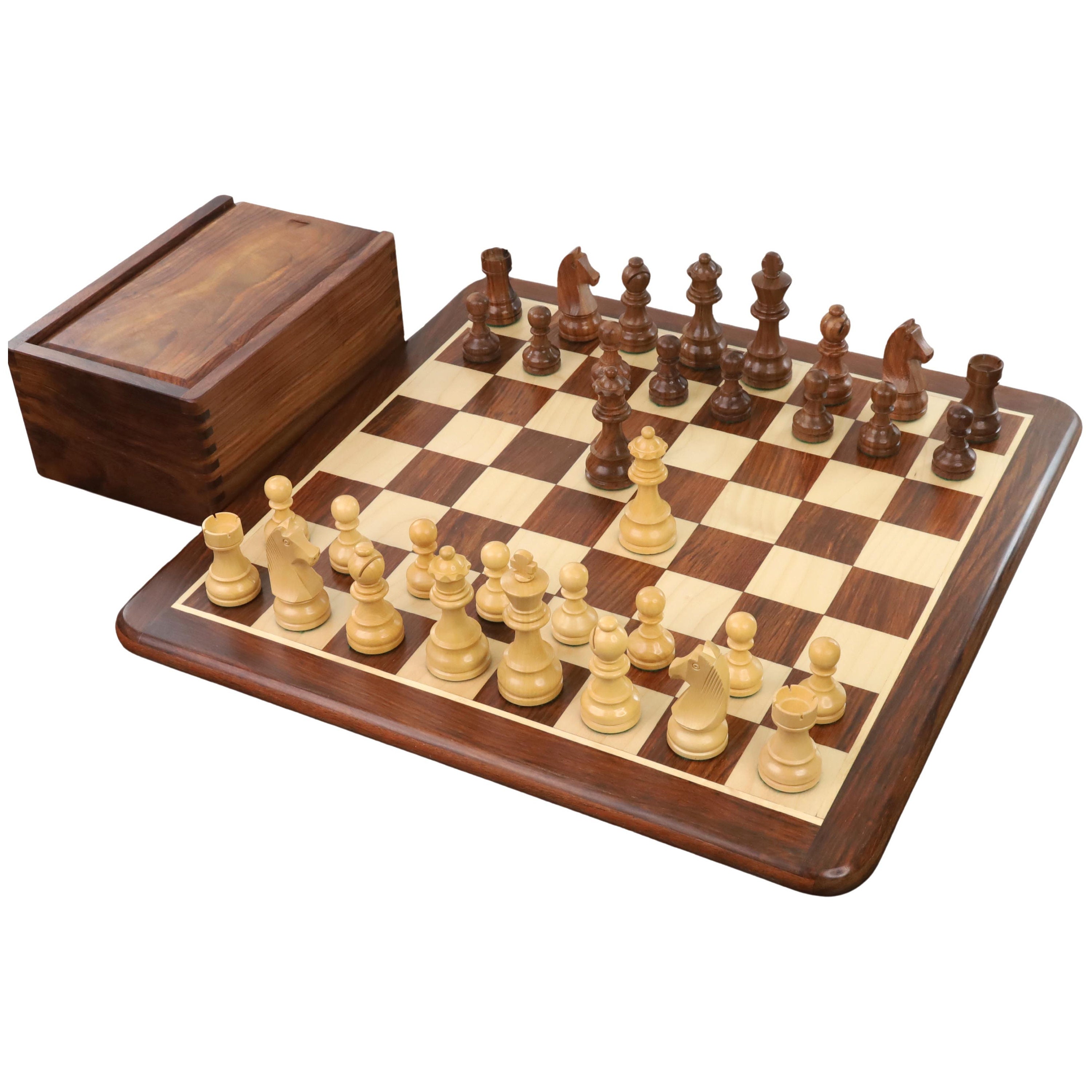 World Championship Chess Pieces Set Ebonywood 3.75 Official FIDE Approved  Type.