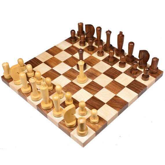 The Library Grandmaster Chess Set and Board Combination