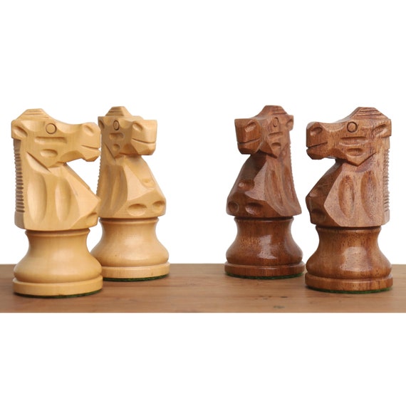 French Lardy Staunton Tournament Chess Set Pieces with Free