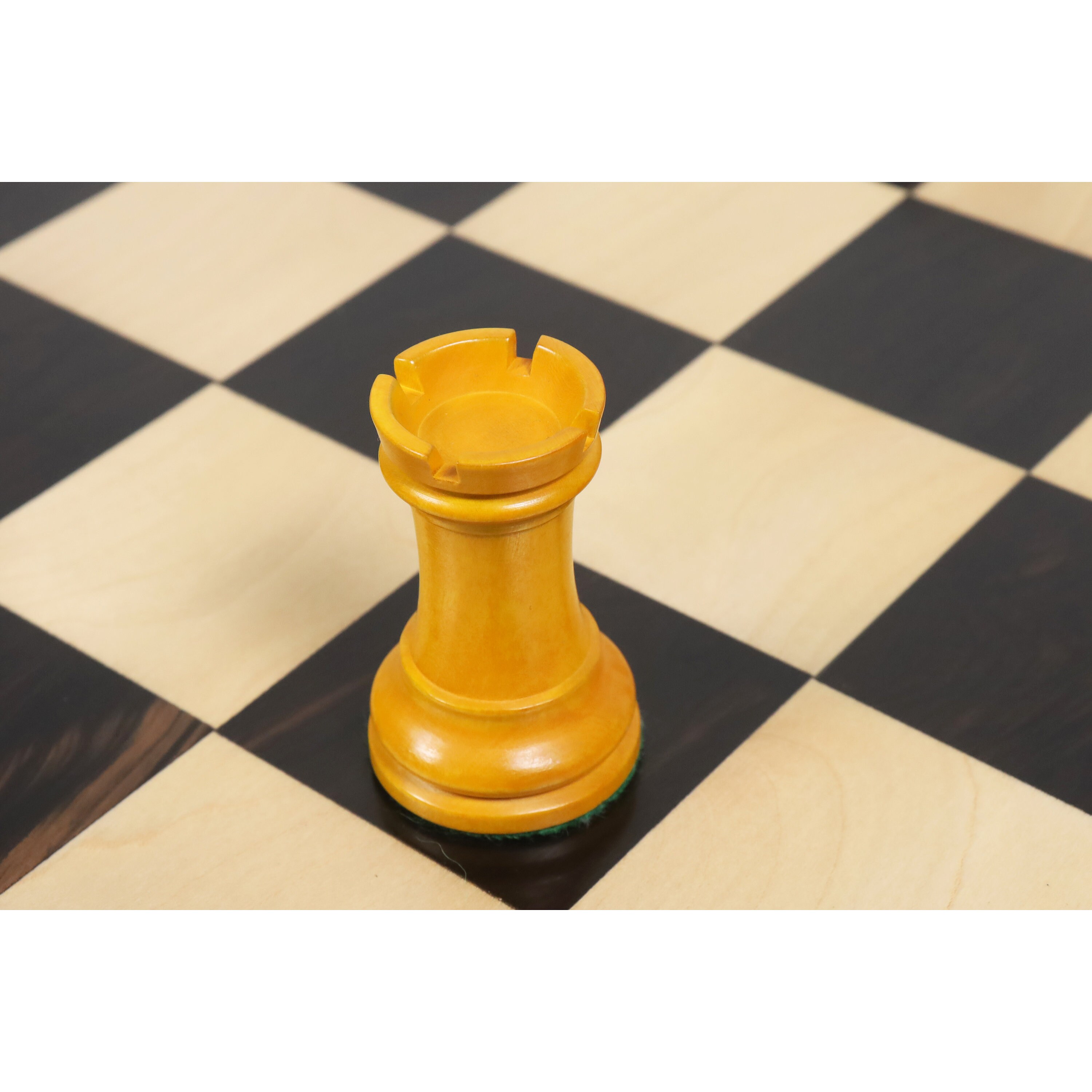 Combo of Reproduced 90s French Chavet Championship Tournament Chess Pieces  V2.0 in Ebonized / Box Wood 