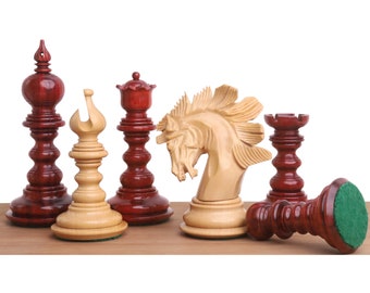 Deluxe Series Brass Metal Luxury Chess Pieces & Board Set- 15-Rosewood  border – royalchessmall