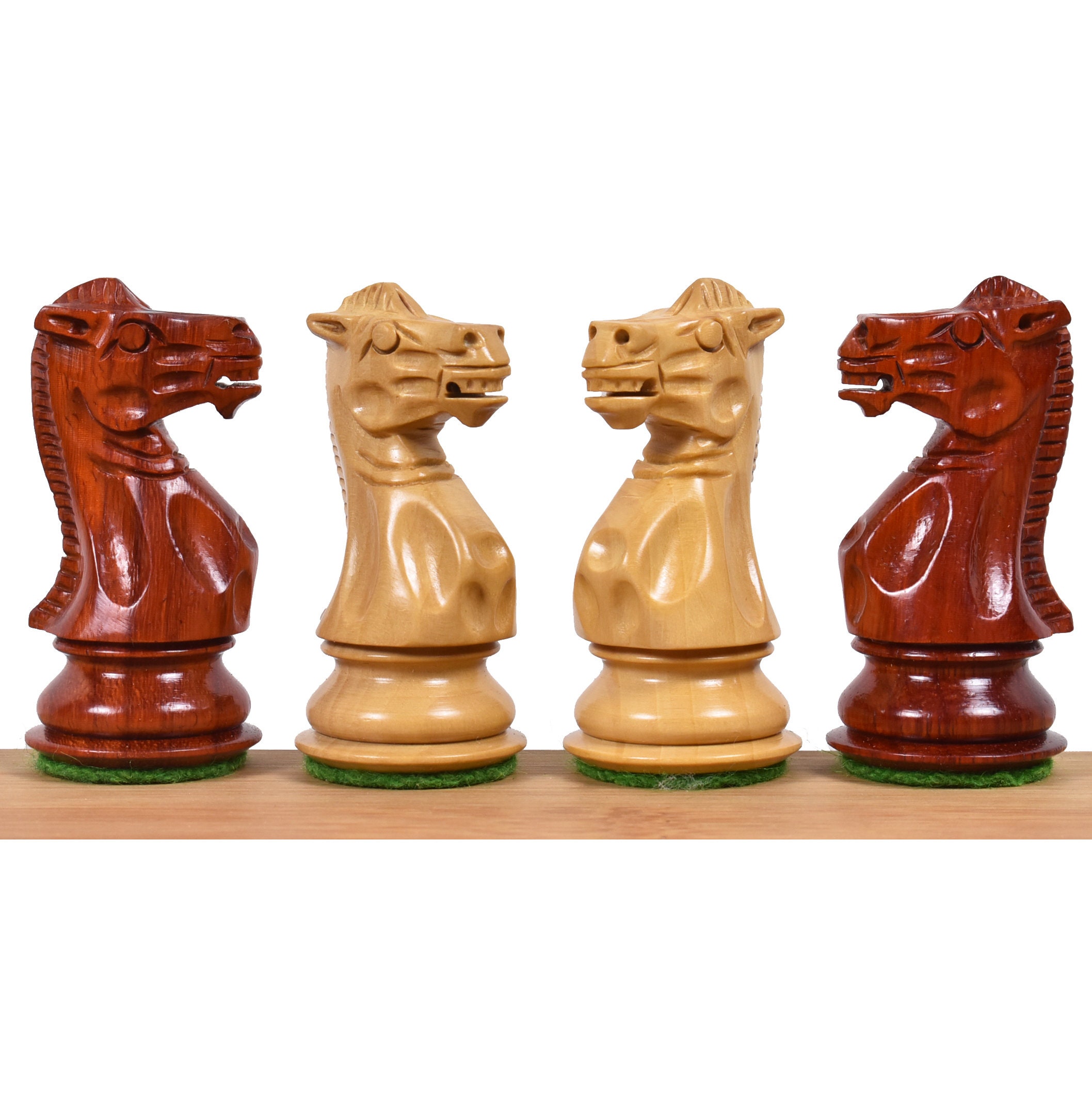 4,5 "Sheffield Staunton Luxus Schachfiguren nur Set-Bud Palisander dreifaches Ge 