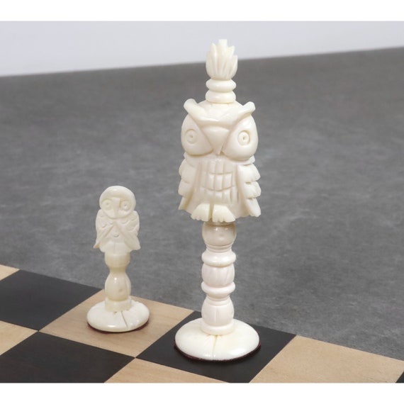 Animal Kingdom Themed Chessmen & Exotic Board Chess Set - Fancy Chess