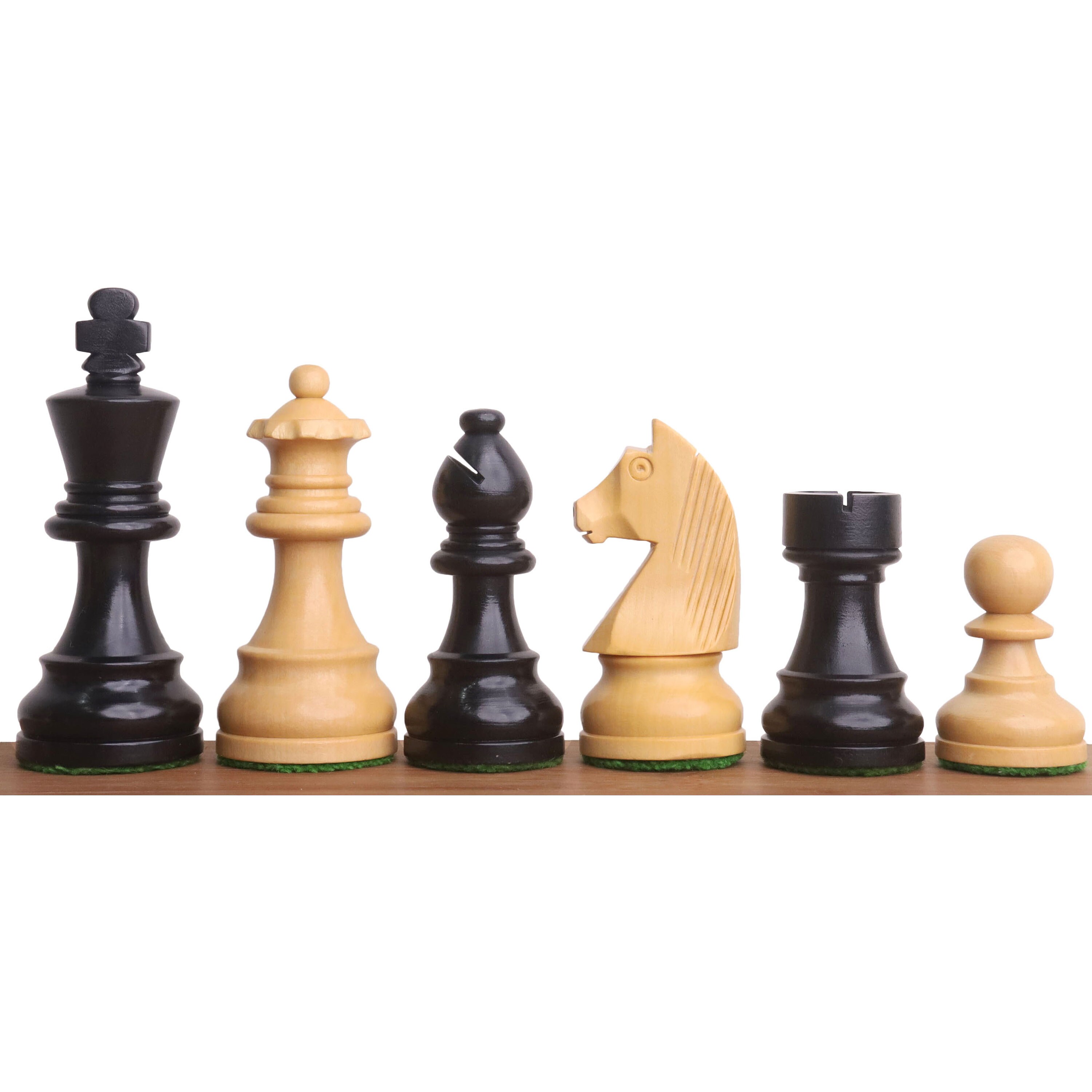 The House of Staunton The Grandmaster Chess Set, Box, and Board Combination  - Ebonized Boxwood