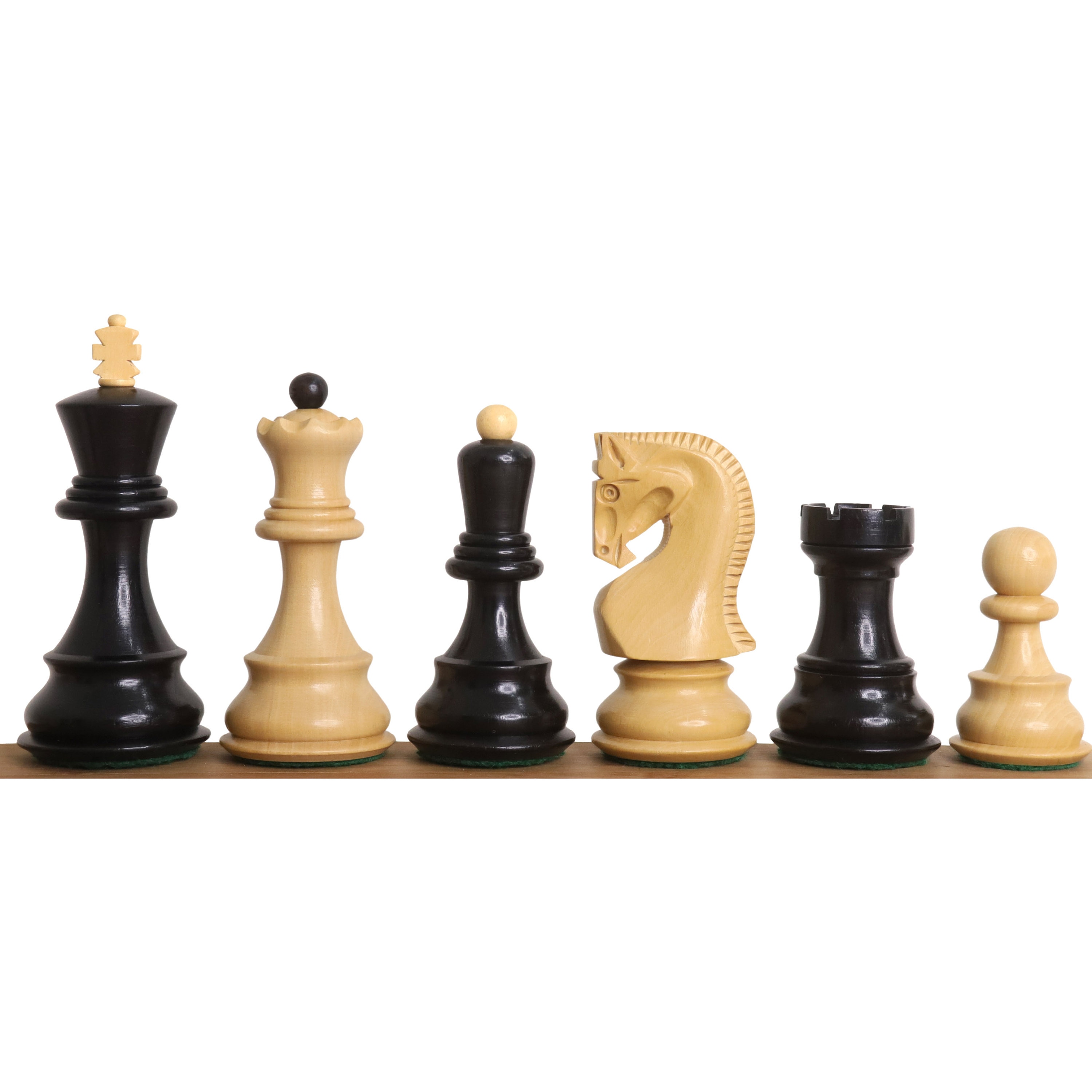 1935 Warsaw Capablanca Simultaneous Chess Pieces in Ebony and Boxwood- 3.8  King