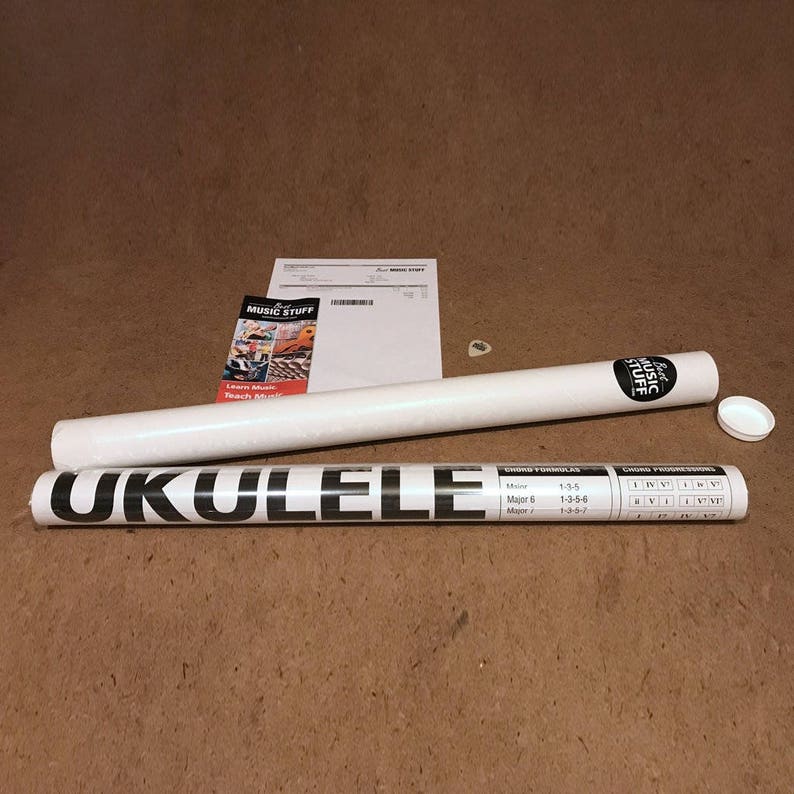 Popular Ukulele Chords Poster 24x36 // Gift for Etsy