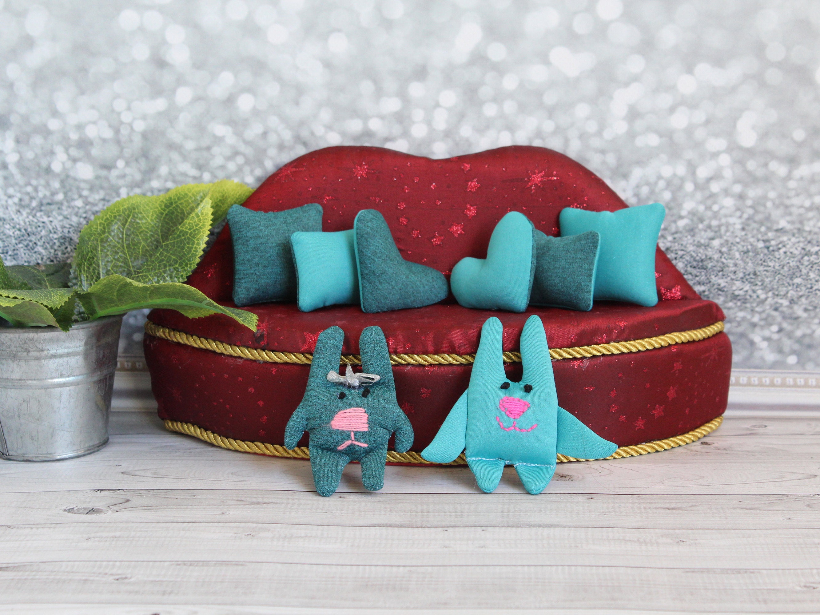 Doll cushion. Decorative cushion. Scale 16. Miniature Etsy