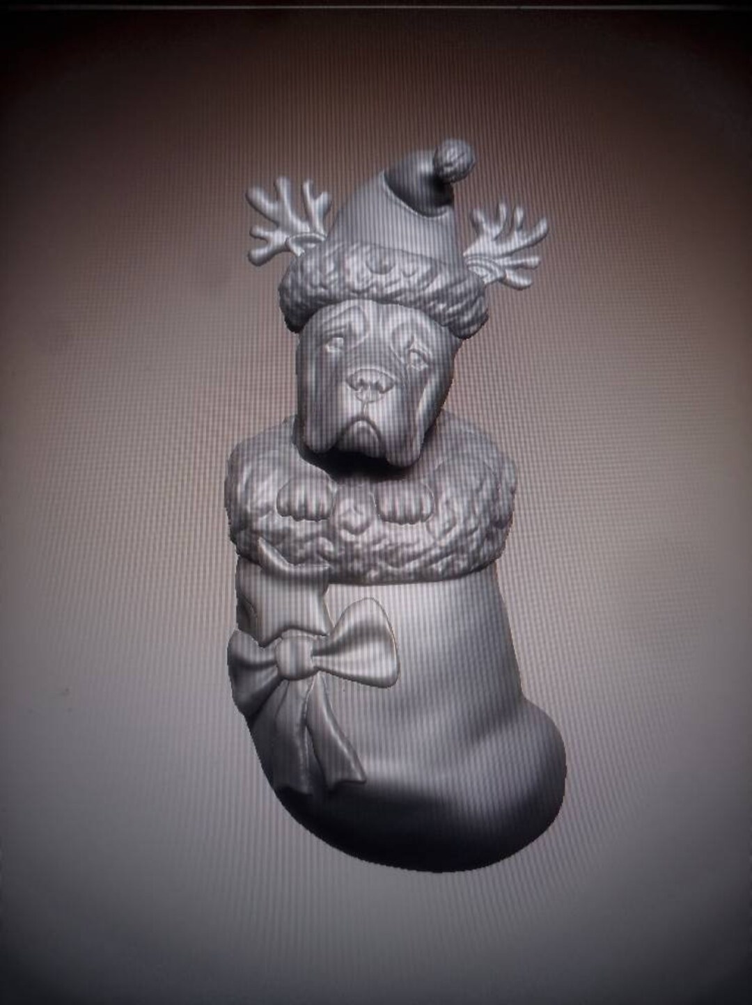 Santa Cane Corso Custom Dog Sculpture Clay Dog Sculpture Etsy