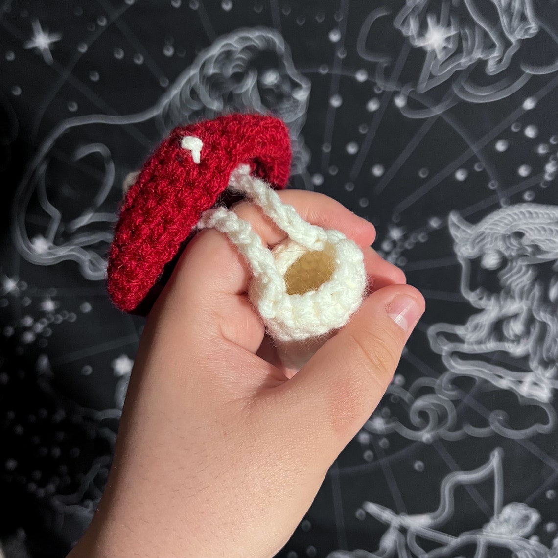 Mushroom Chapstick Holder Crochet Mushroom Etsy