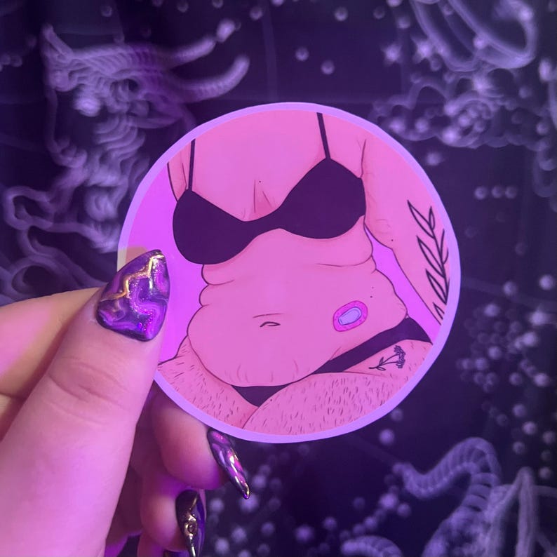 Dexcom Body Positive Sticker | Holographic Glittery and Glossy Sticker ...