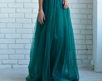 Emerald Green Tulle Dress