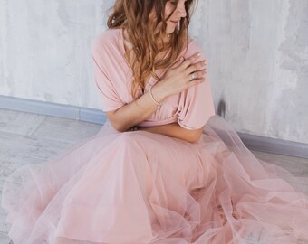 dusky pink dress for wedding