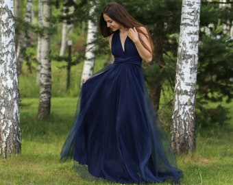 navy blue maxi dress for wedding