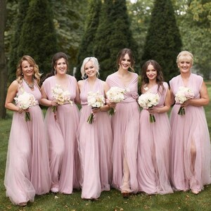 blush pink dress bridesmaid