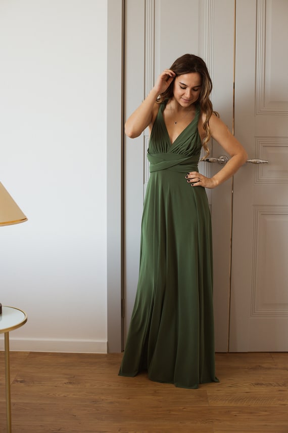 bridesmaid dresses olive