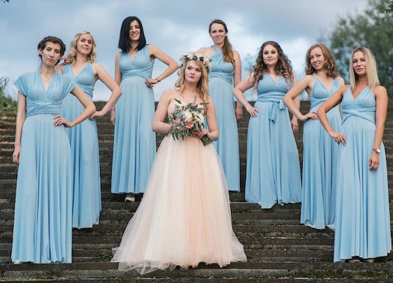 bridesmaid baby blue