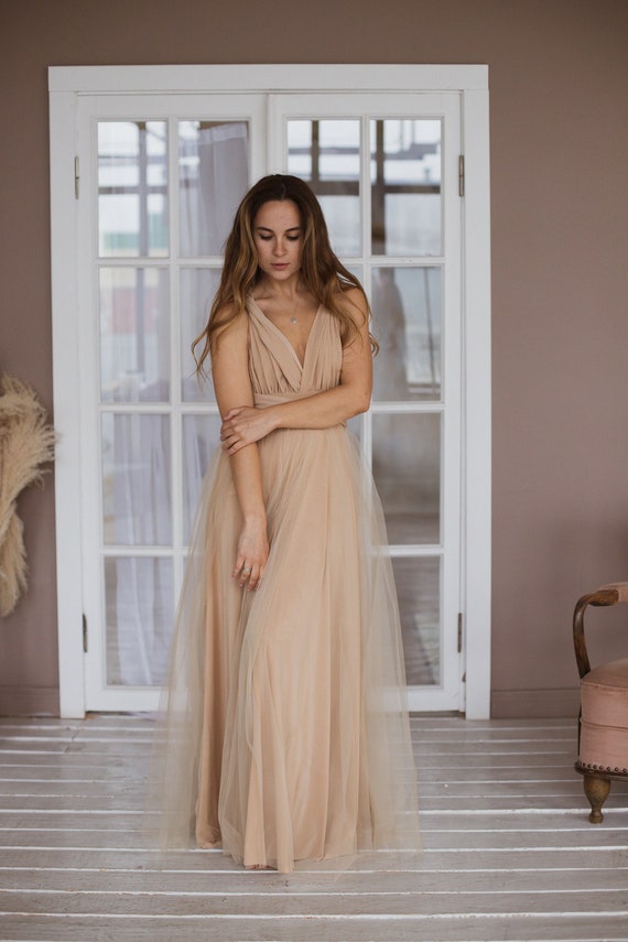 keeva maxi bridesmaids wedding dress