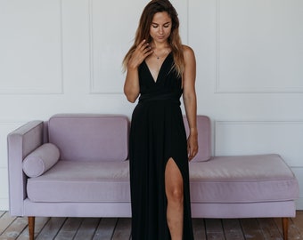 black infinity dress