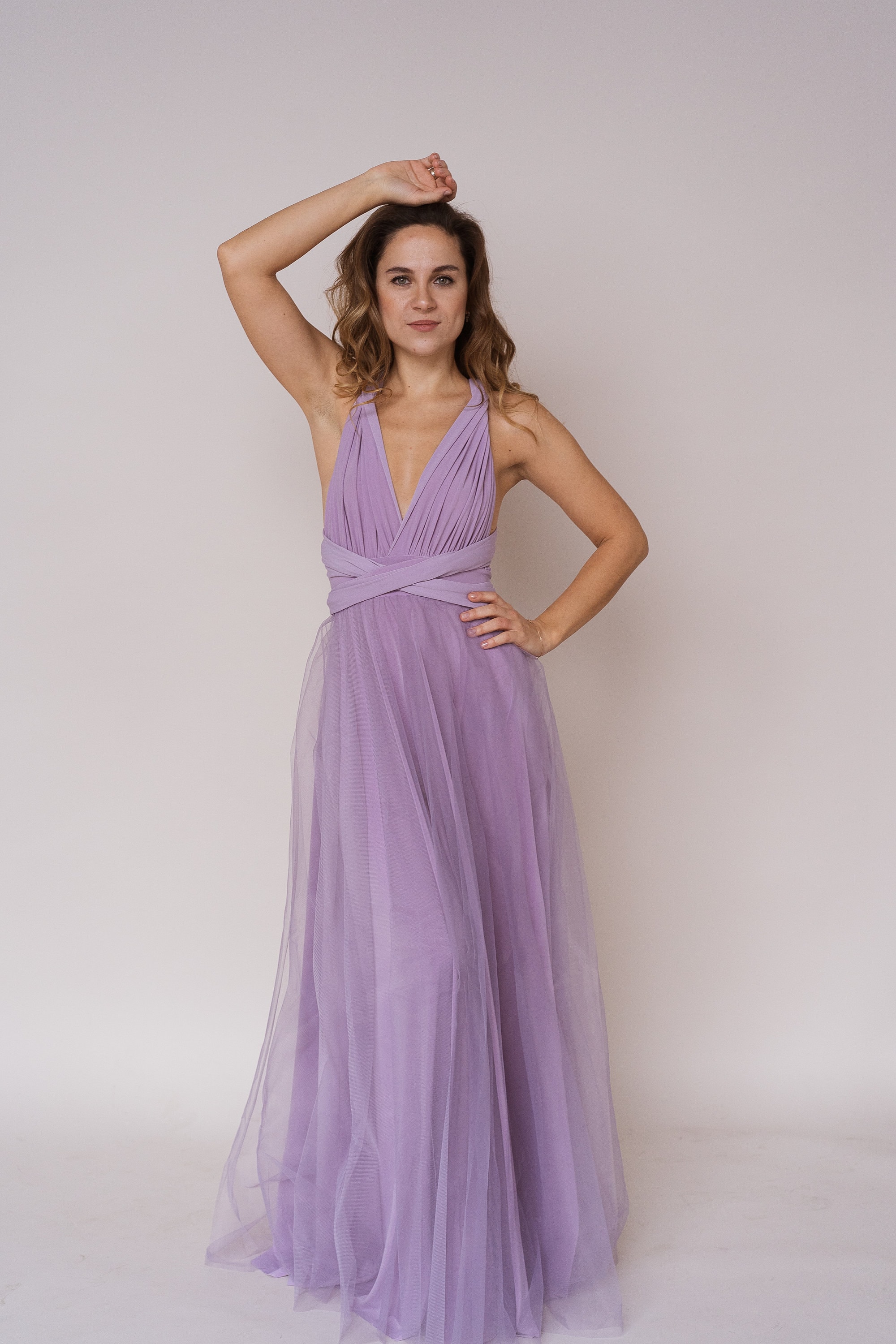 Lavender Bridesmaid dress lavender convertible dress Etsy