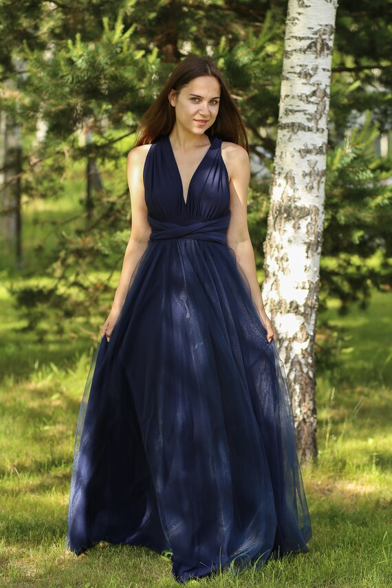 navy infinity dress