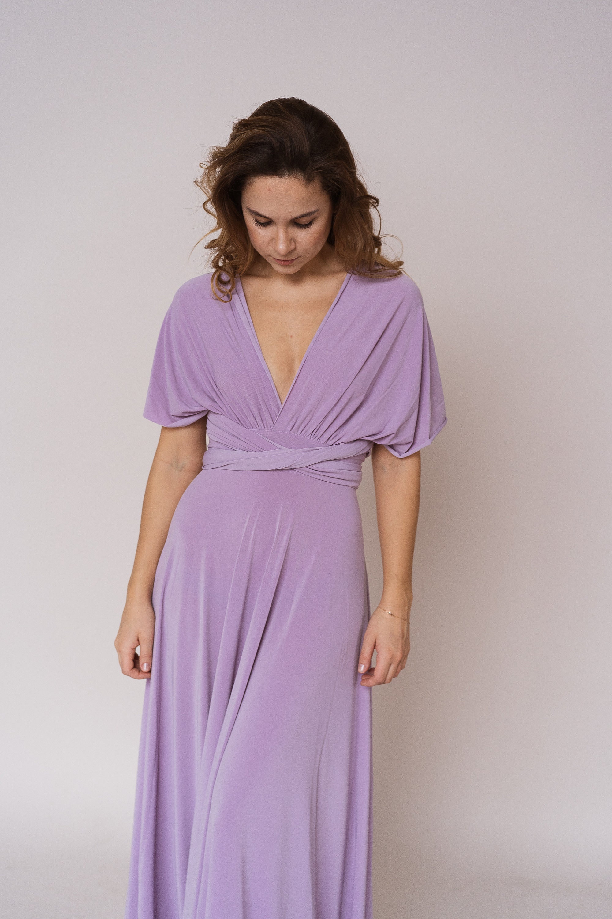 Lavender bridesmaid dress lavender infinity dress lavender Etsy