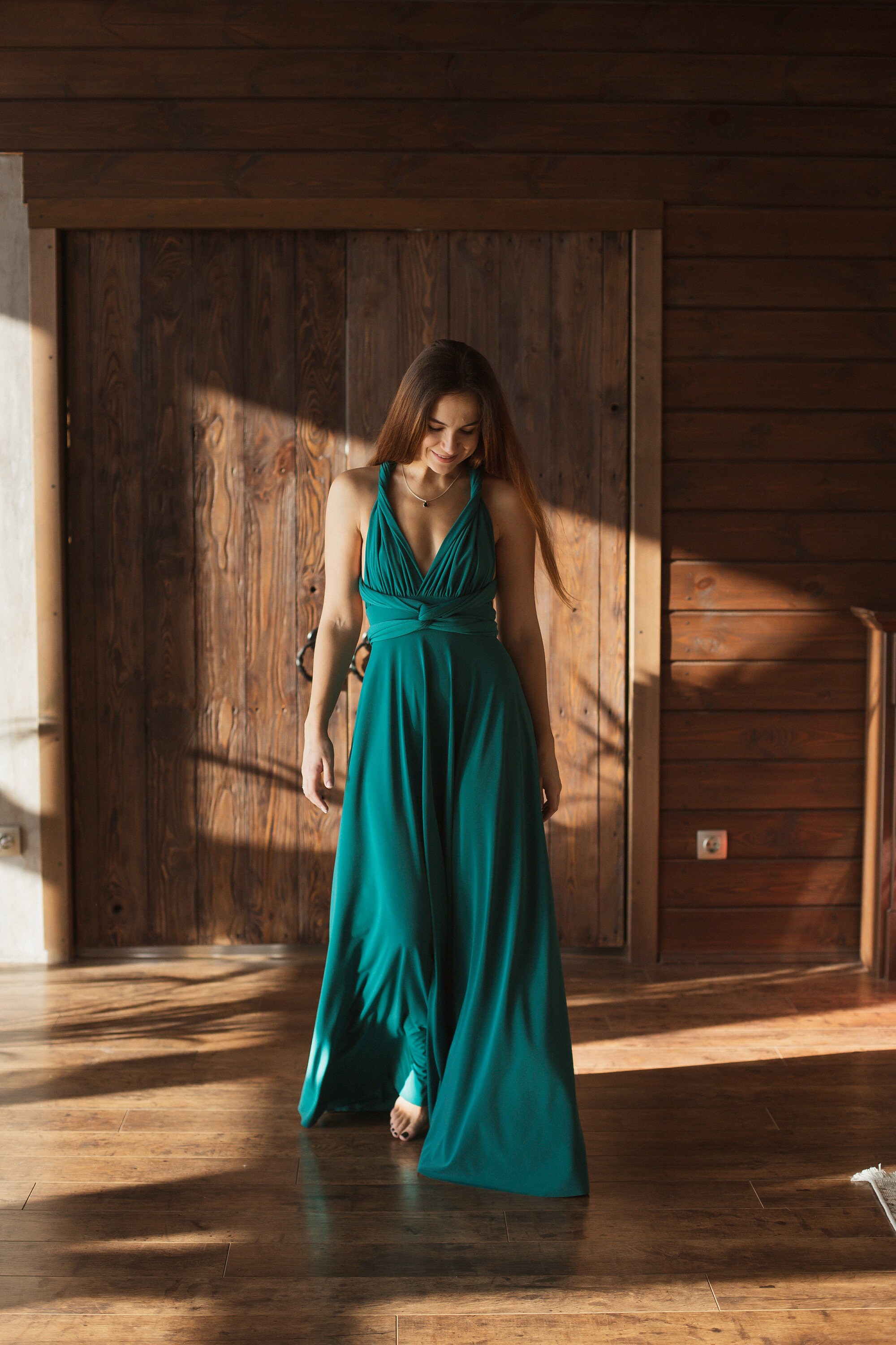 emerald multiway dress