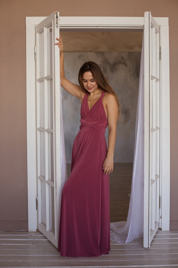 rose pink infinity dress