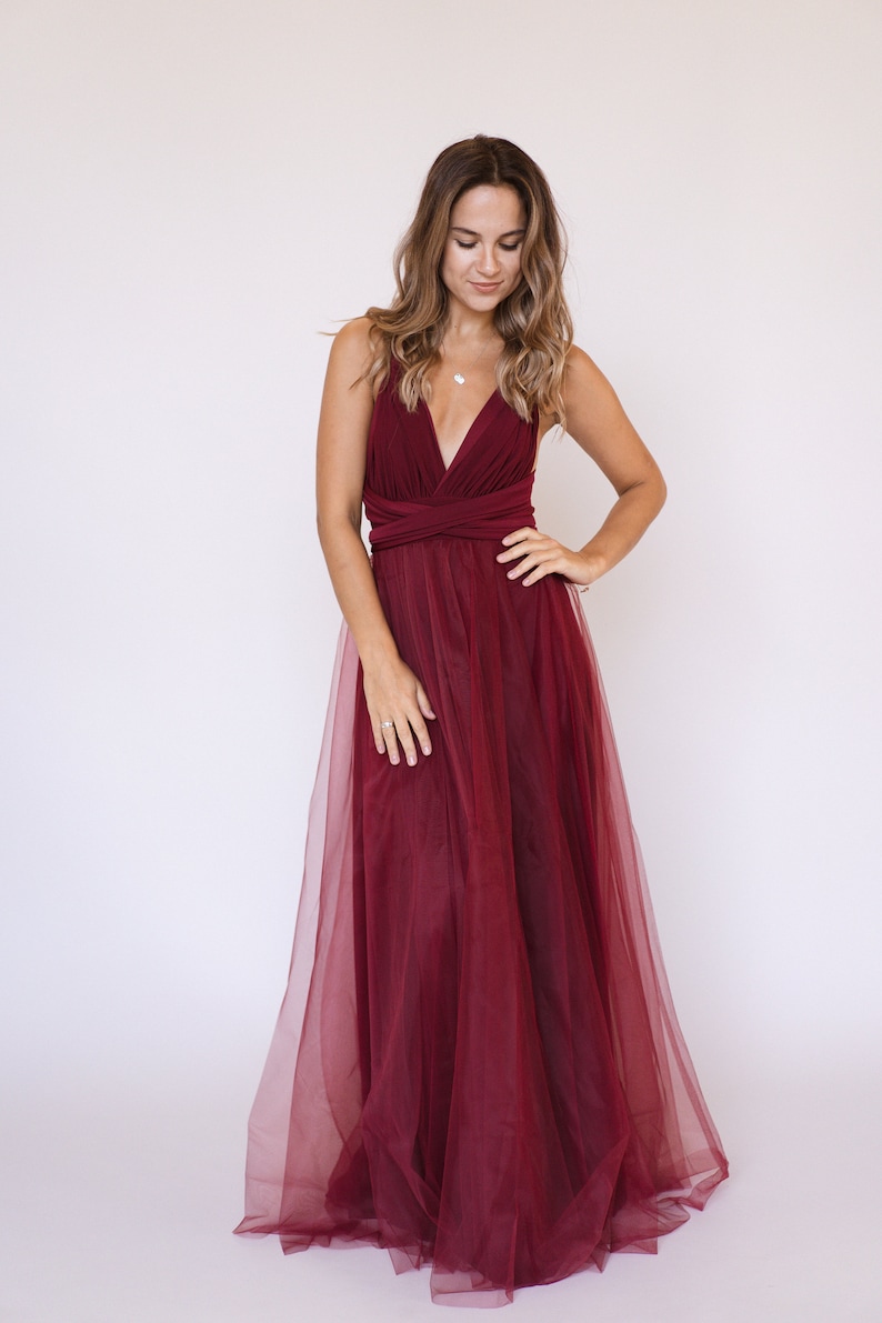 burgundy red outfit
