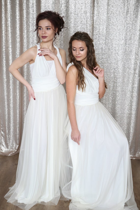 white convertible dress