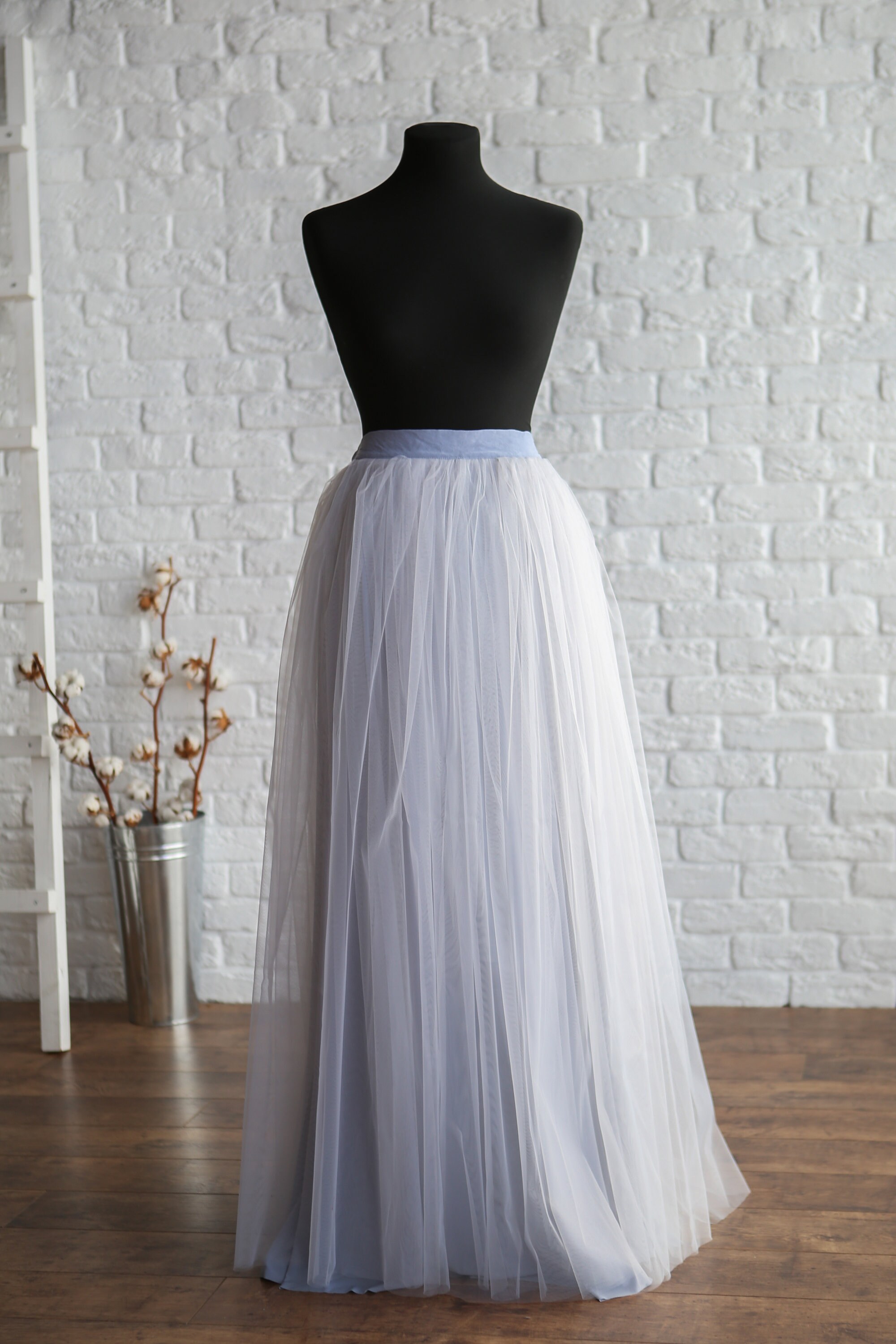 rust tulle skirt