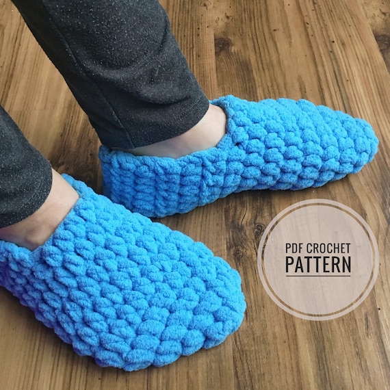 Homebody Slippers Crochet Pattern: Adult Slipper Socks (PDF Pattern)