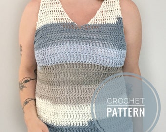 Crochet Pattern, Max Relax Tank Top Pattern, Crochet Tank Top, Summer Top, Cotton Top Pattern