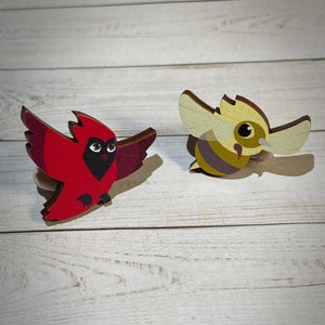 Palisman Flapjack & Clover - The Owl House Inspired Wooden Mini Pins