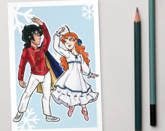 Princess Tutu x The Nutcracker Fakiru Standard Postcard