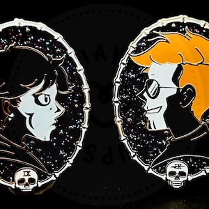 The Locked Tomb Gideon and Harrow Pins - Ninth House Enamel Pins