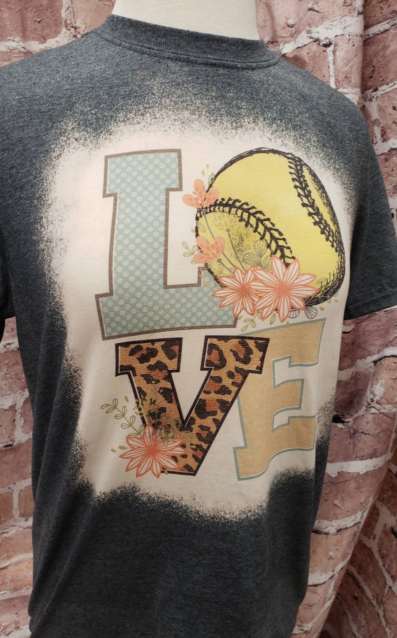 Softball bleached shirtSoftball Mom shirtBleached Shirt Softball Shirtvintage shirtBleached Laces Shirt Softball BaseballGame Shirt