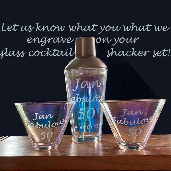 Shaker With Glasses Etsy