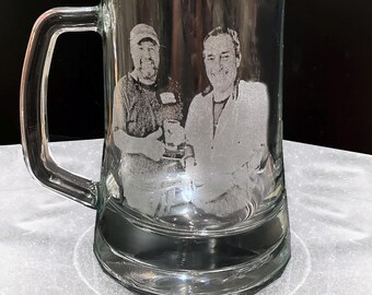 Engraved beer glass, a DAD'S gift