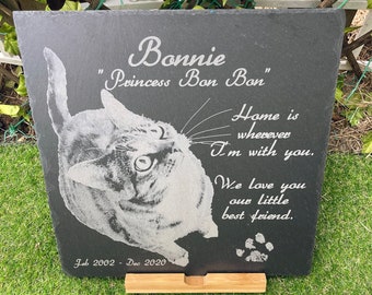 Cat memorial stone, pet memory