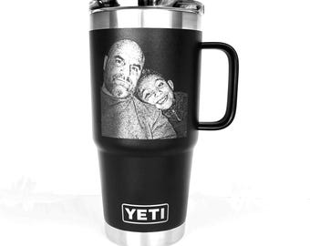 Anpassat YETI lasergraverat foto