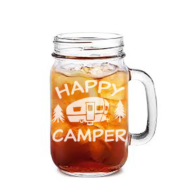 Custom mason jar. Summer camp.