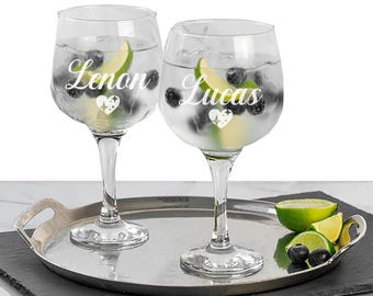 Verres à gin tonic. Lunettes ballon.