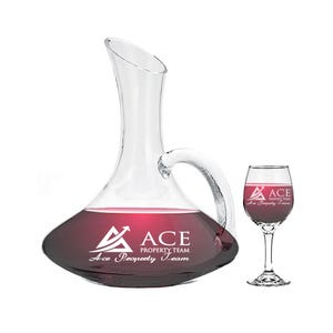 Wine&#39;s jar, laser engraved decanter set