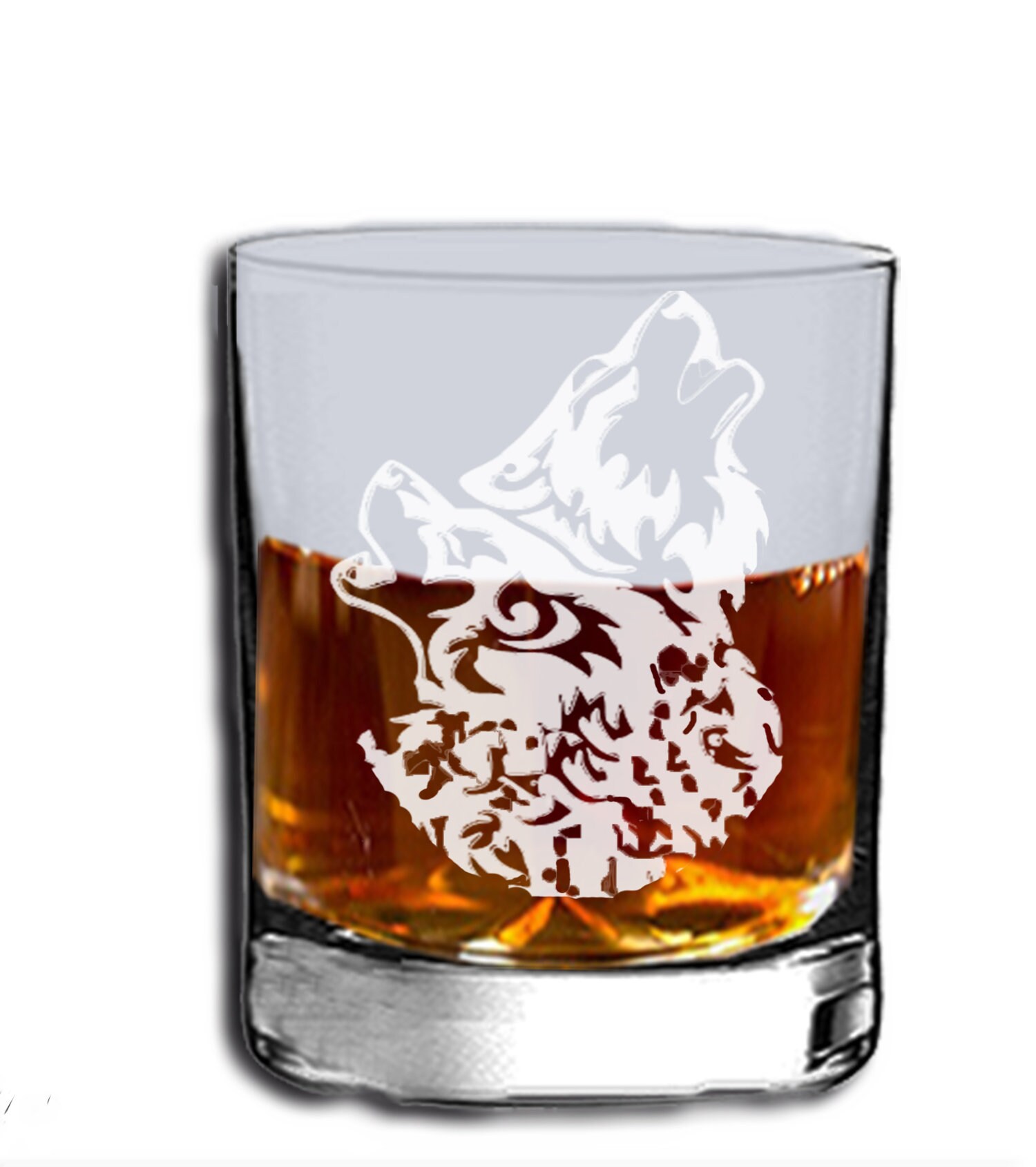 Whiskey glasses custom glass etching Etsy