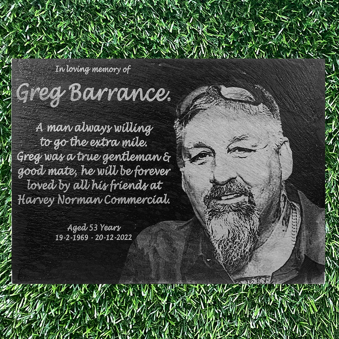 Memorial Plaque, Laser Engraved Photo Plaque Etsy