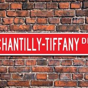 Chantilly-Tiffany, Chantilly-Tiffany Lover, Chantilly-Tiffany Sign, Chantilly-Tiffany Owner Gift, Custom Street Sign, Quality Metal Sign